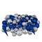 Northlight Shatterproof 3-Finish Christmas Ball and Finial Ornaments - Blue and Silver - 75ct